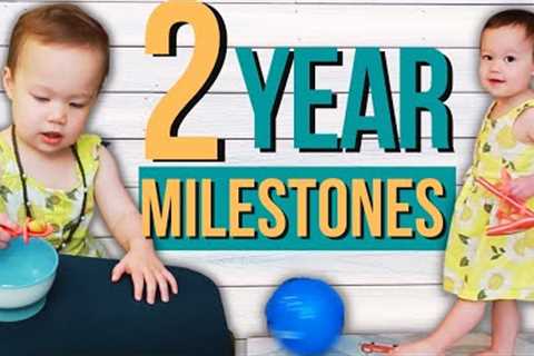 TWO YEAR DEVELOPMENTAL MILESTONES | 24 Month Old Milestones &amp; Activities for Toddler..