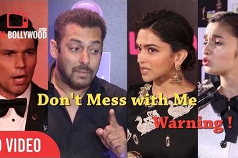 Bollywood Celebrities Losing Thier Temper | Angry Salman Khan, Deepika, Alia, Aishwarya &amp; Many....