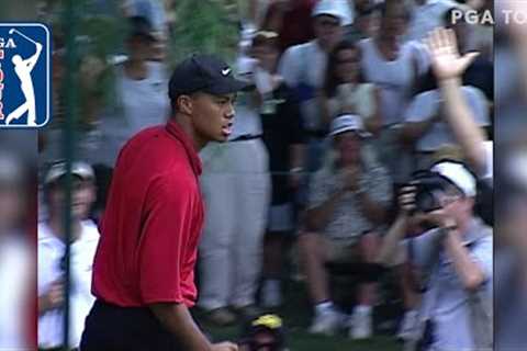 Tiger Woods' iconic par save from 1999 Memorial Tournament