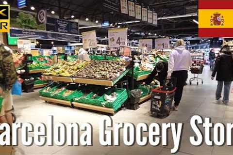 Barcelona, Spain 🇪🇸 - Carrefour Grocery Store - 4K Walking Tour in 2022