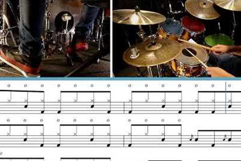 How to play - Welcome to the jungle on drums. Lesson|cover|score|transcription|pdf|tutorial