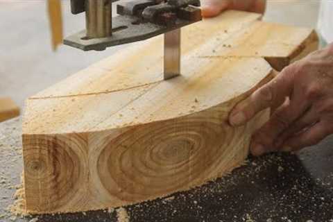Solid Woodworking Project With Great Technique And Skill / Amazingly Creative Monolithic Woodworking