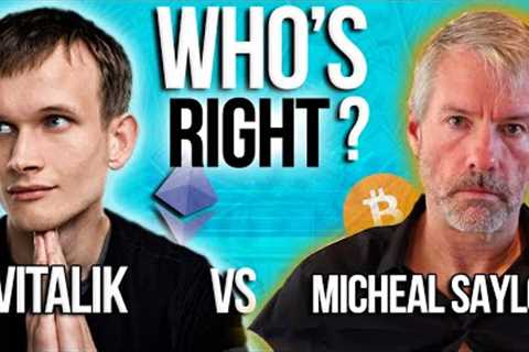 What’s Better: Bitcoin Or Ethereum??? Vitalik Vs Saylor! - Michael Saylor - Vitalik Buterin