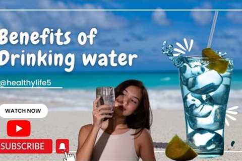 Drinking water benefits. Fresh skin and healthy look. No hydration no pain.