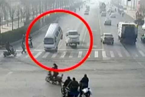 Weird Car Crash Video Goes Viral In China