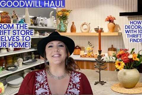HOW TO DECORATE WITH THRIFT STORE ITEMS! | Goodwill Haul | Thrift Haul | Design On Budget