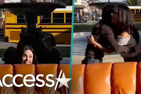 Courteney Cox SURPRISES 'Friends' Fans By Photobombing Their Pictures