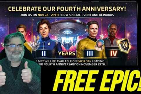 STFC: Anniversary Free Epic Officer! Fourth Anniversary Gift Overflow! Wow and Who to Pick!!!