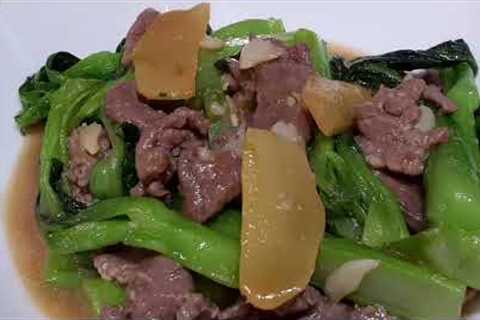 THE BEST BEEF WITH GARLIC SAUCE &amp; CHOY SAM CHINESE RECIPE || #cafedecoral RECIPE || SIMPLE..