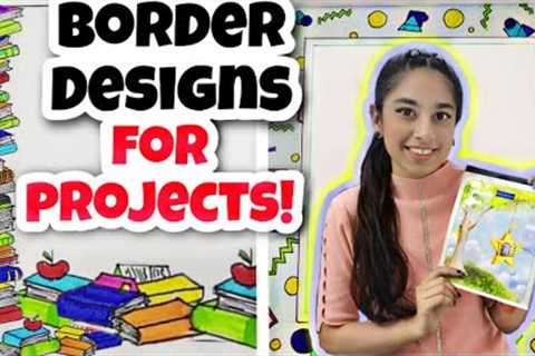 Mini Vlog 77 - Border Designs for Projects!🎀🤩 | Riya's Amazing World