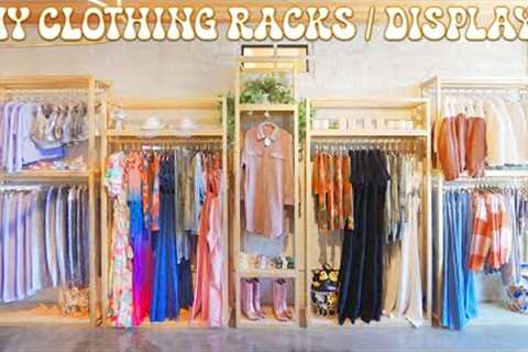DIY MODULAR CLOTHING RACKS / DISPLAYS on a BUDGET | Modern Builds