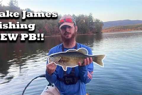 Lake James Bass Fishing NEW PB Meanmouth Bass!!!