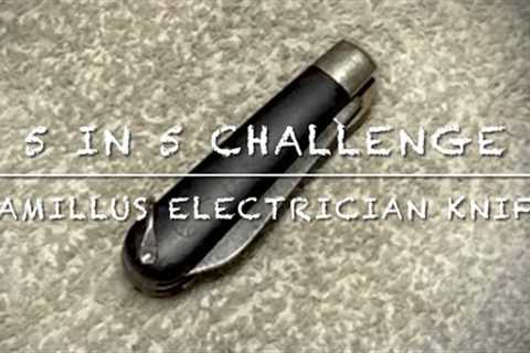 @Hobbies Hobo  day 1 with my Camillus electrician  #5knivesin5daysknife challenge