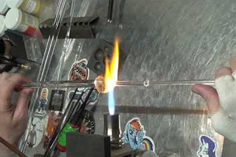 Silent Glassblowing: Fumed Diamond Marble (ASMR / White Noise / no mid-roll ads)