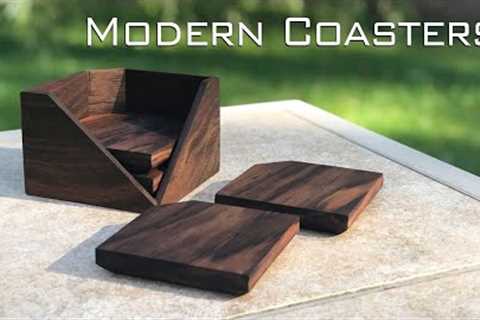 How To Make Modern Coasters | Woodworking Project