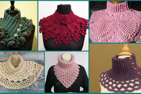 Very stylish design of crochet neck warmers #gorgeous #trendy @nailaiqbal