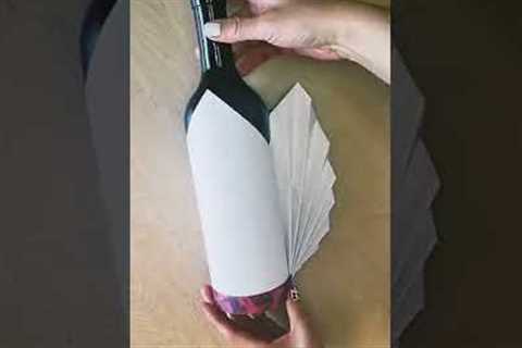 Bottle Wrapping Ideas | How to gift wrap a Wine/champagne bottle