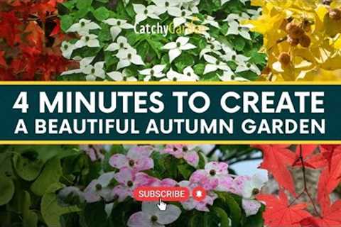 4 Minutes To Create a Beautiful Autumn Garden 🍁🌳 // Gardening Tips