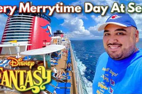 MAX CAPACITY Disney Cruise Day At Sea! Disney Fantasy Very Merrytime Western Caribbean Cruise 2022!