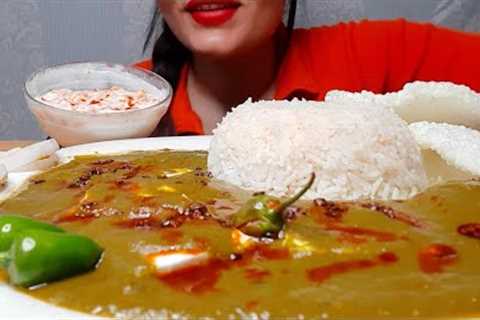 Eating Palak Paneer, Rice ||ASMR Indian Food Mukbang #asmr #asmreating #indianfood