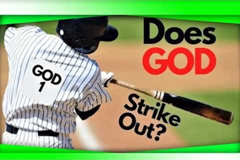 God Playing Baseball...He's at Bat. Homerun?