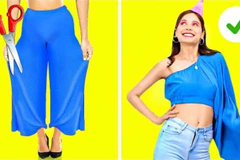 AMAZING DIY CLOTHES HACKS || Funny Clothes Ideas &amp; Tricks To Become Popular By 123 GO! Genius