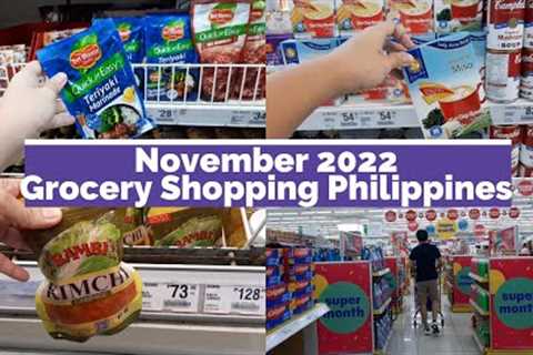 November 2022 Grocery Shopping Philippines ASMR No Talking Vlog