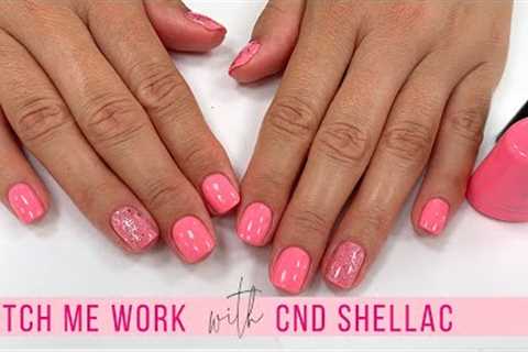 Full Salon Step-by-Step Manicure* w/CND Shellac *non invasive [Watch Me Work] 💖