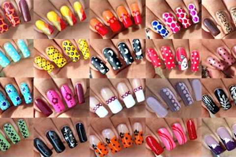 Top 25 nail art compilation || Easy &amp; cute designs for beginners to do at home by Nail..