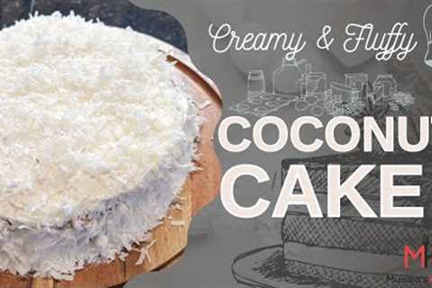 Creamy &amp; Fluffy Coconut Cake | Perfact Cake For Birthday | ناریل کا کیک بہت لذیذ | Muniba's..