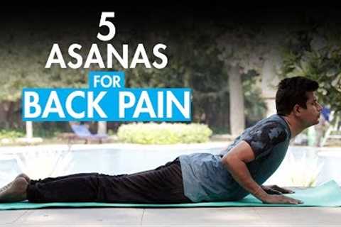 Yoga Stretches For Back Pain Relief | Fit Tak
