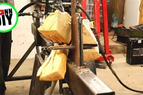 Hydraulic Log Splitter BUILD Part 5 - FIRST TEST!