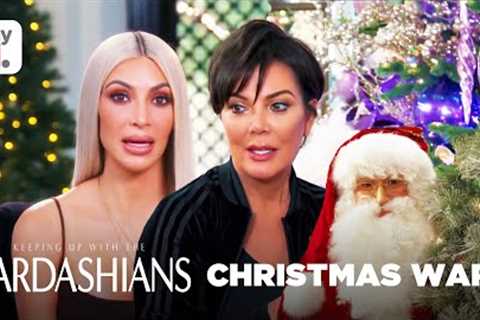 The Kardashians Fighting Over Christmas Decorations | Keeping Up With The Kardashians