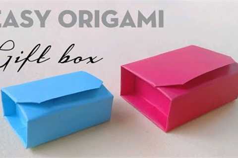 DIY IDEAS | Origami | How To Make Gift Box | Easy Origami Gift Box #2