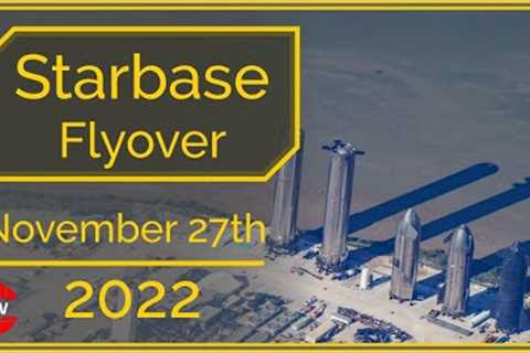 SpaceX Starbase, Tx &amp; Masseys Flyover