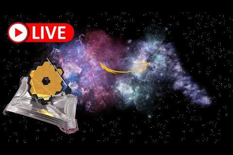 Live James Webb Space Telescope Nebula's colorful radiation resembles the figure of a wild boar