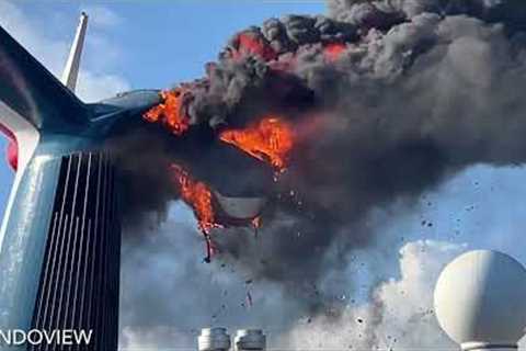 Carnival Freedom Cruise on Fire