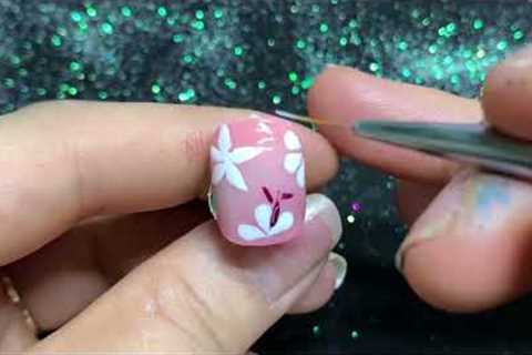 Manicure tutorial with a variety of colorful nails in one long video