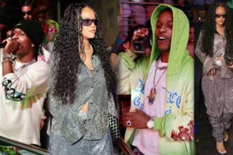 Rihanna and Asap Rocky leaving Story nightclub in Miami