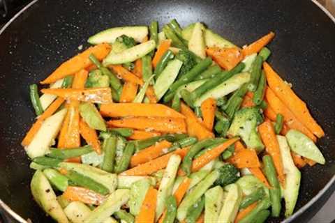 How to Saute Veggies | Butter Saute Veggies Recipe | Crispy &amp; Tender Saute Veggies | cuisine by ..