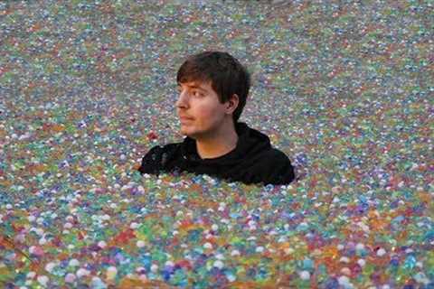 I Put 100 Million Orbeez In My Friend's Backyard