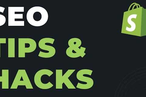 Shopify SEO Tips and Hacks. SEO Checklist.