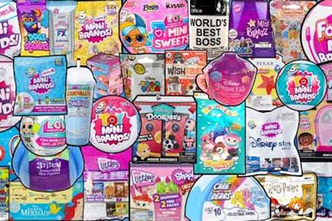 UNBOXING 45 BLIND BAGS!! Mini Brands!! Real Littles! L.O.L! Tsum Tsum! Doorables! Squishmallows!