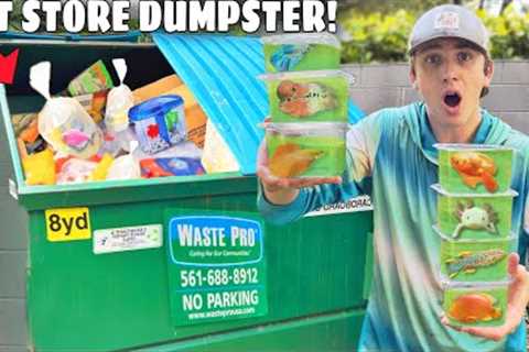 Saving EVERY Fish From PET STORE DUMPSTER!