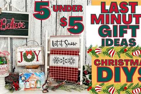 🎁 LAST MINUTE CHRISTMAS GIFT IDEAS UNDER $5 | DIY CHRISTMAS GIFTS ON A BUDGET