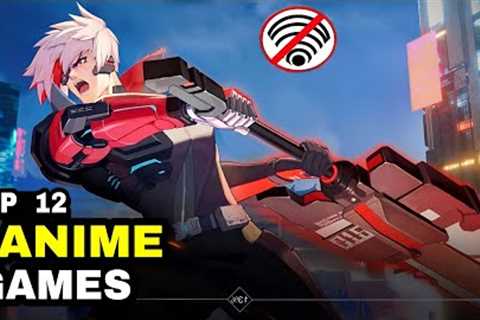 Top 12 Best RPG OFFLINE ANIME games on Mobile I Offline Action Hack & slash game Turn based..