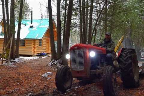 Incoming Snowstorm! + DIY 4ft Planer (Router Sled) / Ep101 / Outsider Cabin Build