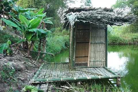 Finished building a bathroom that is convenient for living, wild, survival - Wild Life HT (ep30)