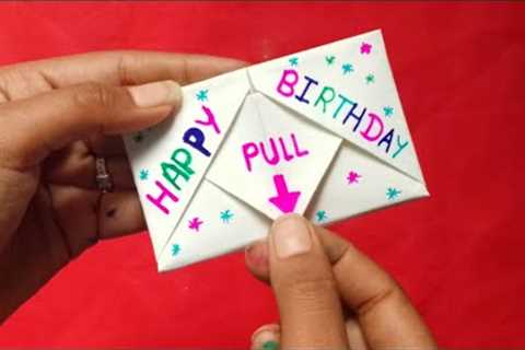 DIY Birthday Card from Paper। Easy Birthday Gift Ideas from Paper। Handmade gifts ideas। Pull। Pull