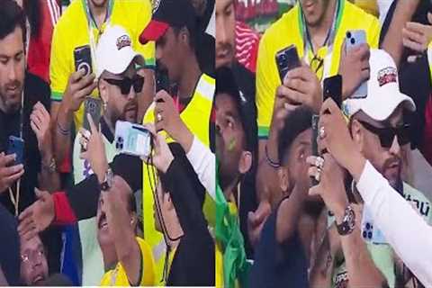 Brazil fans thought they were taking a selfie with Neymar 😅This imposter scammed all of us.